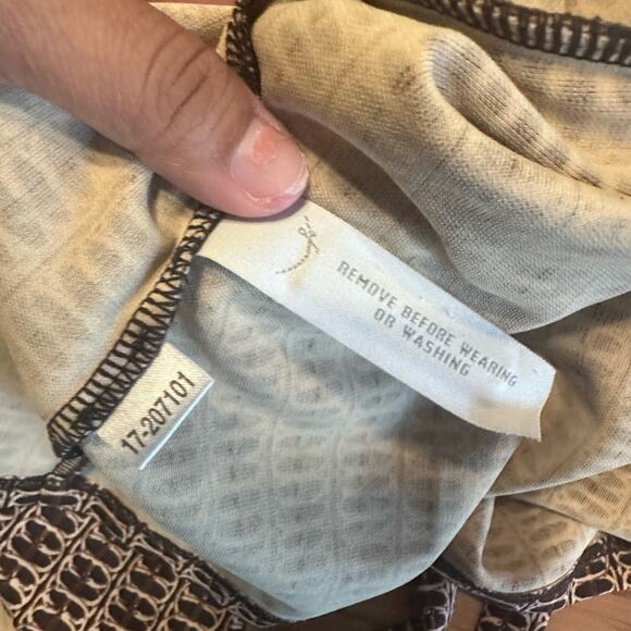 Ann Taylor Printed Brown Wrap Dress – Size 6 - Picture 6 of 9